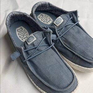 Hey Dude Men's Light Blue Casual Shoes